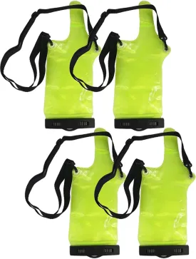 4Pcs Universal Two Way Radio Waterproof Case Bag Portable Walkie Talkie Rainproof Pouch with Adjustable Strap Compatible for Motorola Kenwood Midland UV-3R UV-5R PX-888 Walkie Talkie Radio