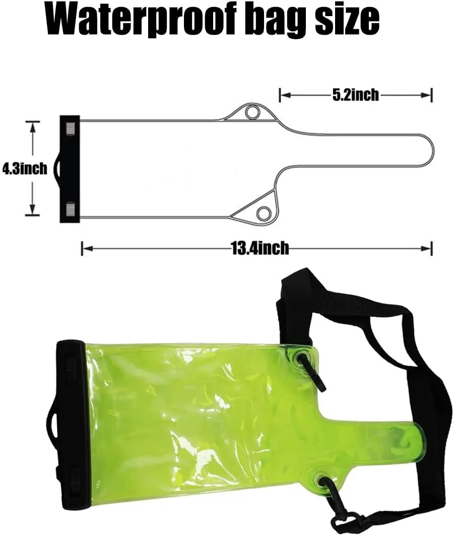 4Pcs Universal Two Way Radio Waterproof Case Bag Portable Walkie Talkie Rainproof Pouch with Adjustable Strap Compatible for Motorola Kenwood Midland UV-3R UV-5R PX-888 Walkie Talkie Radio