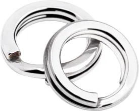 AMYSPORTS Stainless Steel Split Rings Saltwater High Strength Fishing Split Ring Line Connector Fishing Split Rings Freshwater Loop