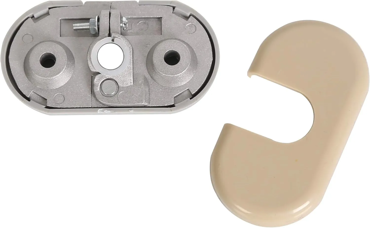 ECOTRIC Sun Visor Support Bracket & Cover Repair Kits Front Left Driver Side Compatible with 2002-2005 Ford Explorer Lincoln Aviator Mercury Monutaineer Replacement for 924-279, 4L2Z7804104BAB