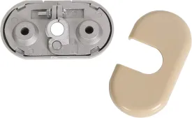 ECOTRIC Sun Visor Support Bracket & Cover Repair Kits Front Left Driver Side Compatible with 2002-2005 Ford Explorer Lincoln Aviator Mercury Monutaineer Replacement for 924-279, 4L2Z7804104BAB