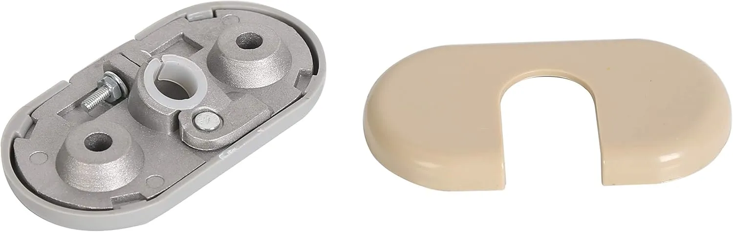 ECOTRIC Sun Visor Support Bracket & Cover Repair Kits Front Left Driver Side Compatible with 2002-2005 Ford Explorer Lincoln Aviator Mercury Monutaineer Replacement for 924-279, 4L2Z7804104BAB