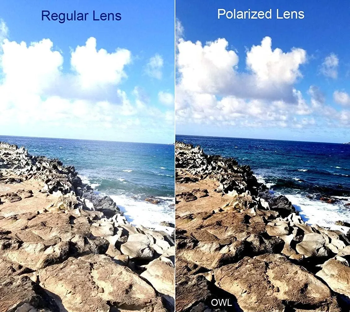 Kids Polarized Sunglasses - UV Protected, Anti-Glare Rectangle Sunglasses for Toddlers, Boys & Girls