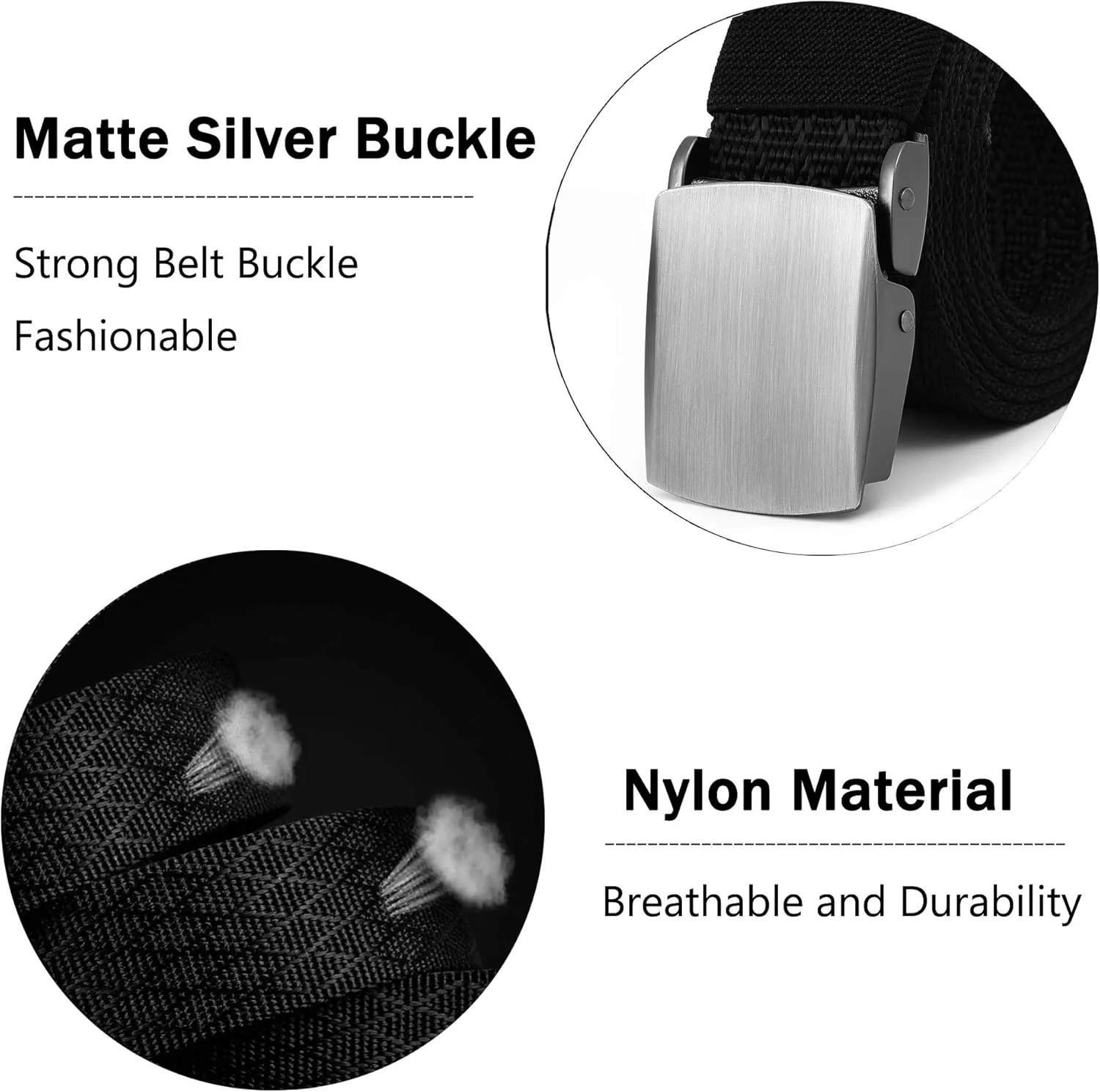 Mile High Life | Nylon Web Belt | Outdoor Military Belt | TSA YKK Safe Buckle Plastic/Metal