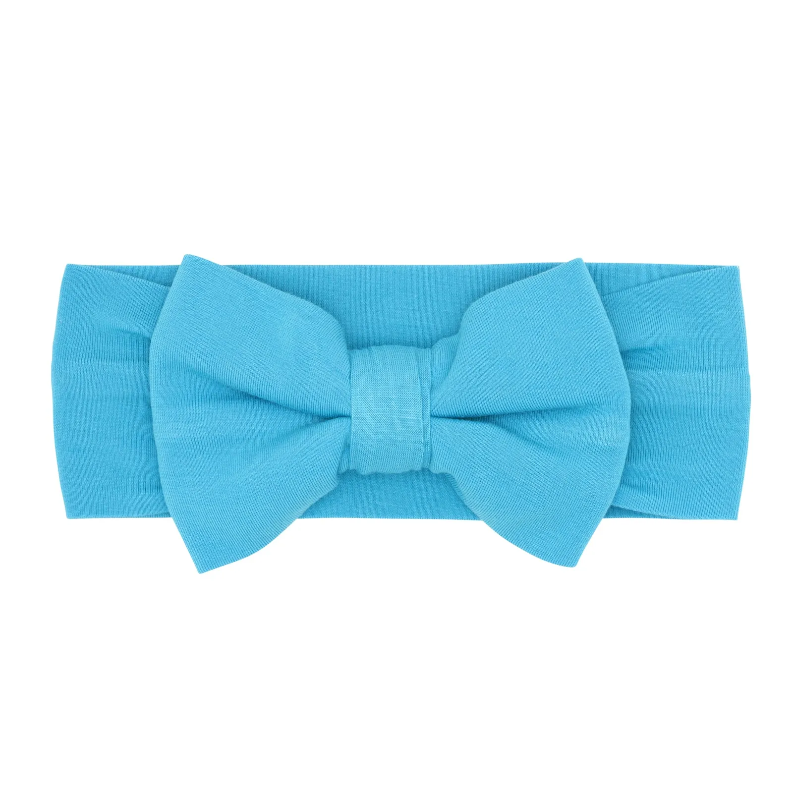 Ocean Blue Luxe Bow Headband