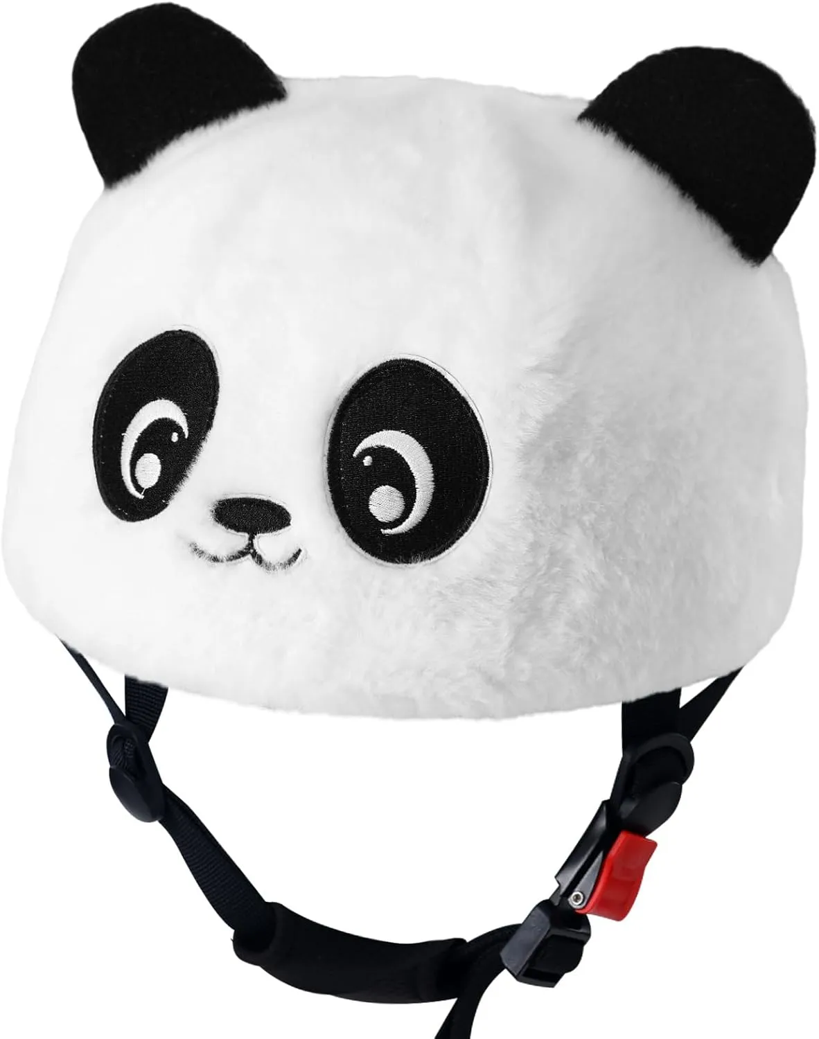 Ski Snowboard Helmet Cover Decorative Panda Animal Plush Head Cover Cute Panda Knitted Hat Decoration for Ski Snowboard Skateboard Motorbike Motorcycle Helmet