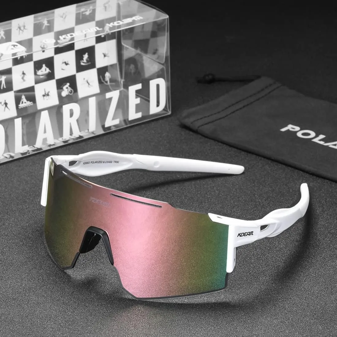 Sports Polarized Sunglasses for Men and Women, Youth Kids Baseball Softball Sunglasses for Cycling, Running
