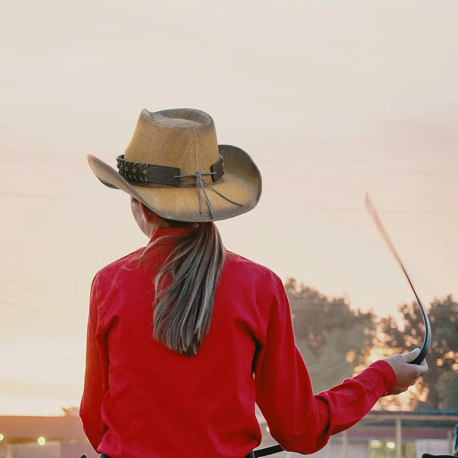 Straw Cowboy Hats for Women & Men, Boho Wide Brim Cowgirl Hat with Decorative Bands Hats for Western Outfit