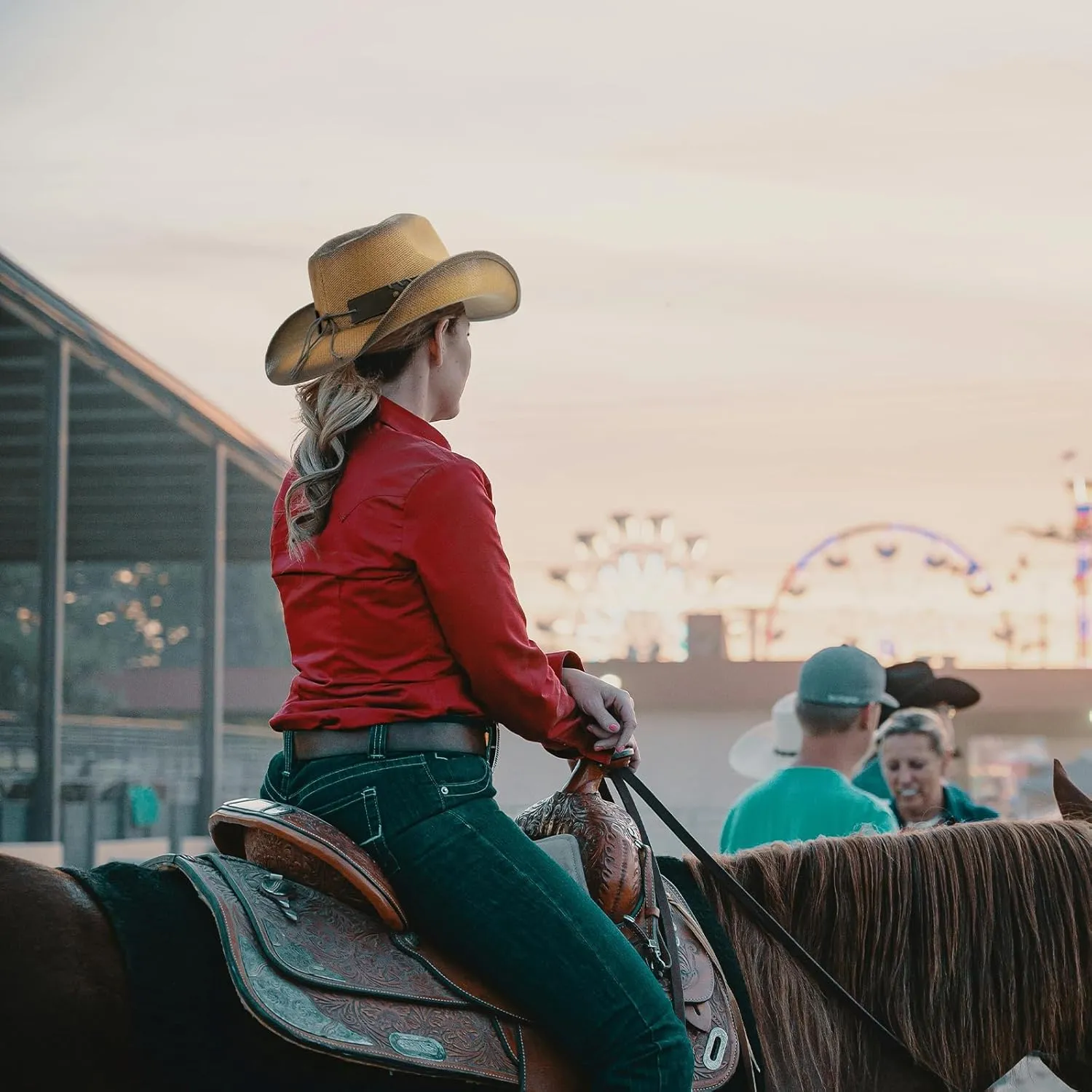 Straw Cowboy Hats for Women & Men, Boho Wide Brim Cowgirl Hat with Decorative Bands Hats for Western Outfit