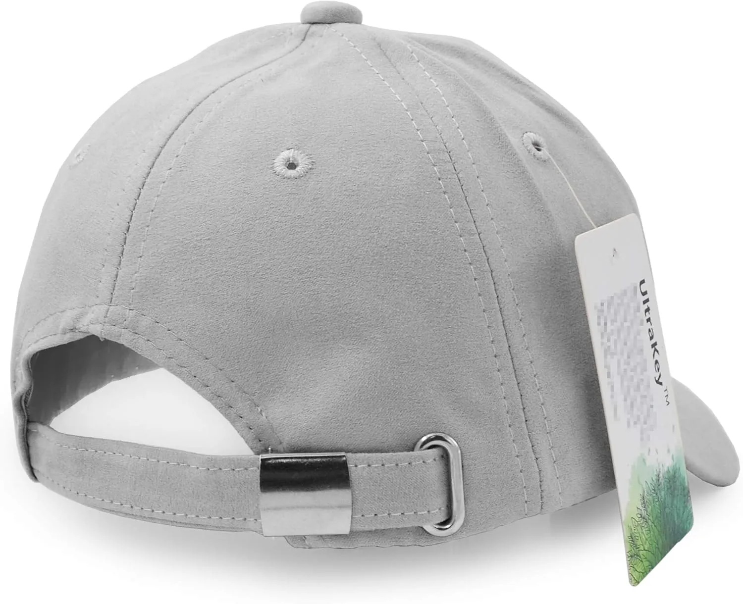 UltraKey Suede Baseball Cap, Unisex Faux Suede Leather Classic Adjustable Plain Hat Baseball Cap