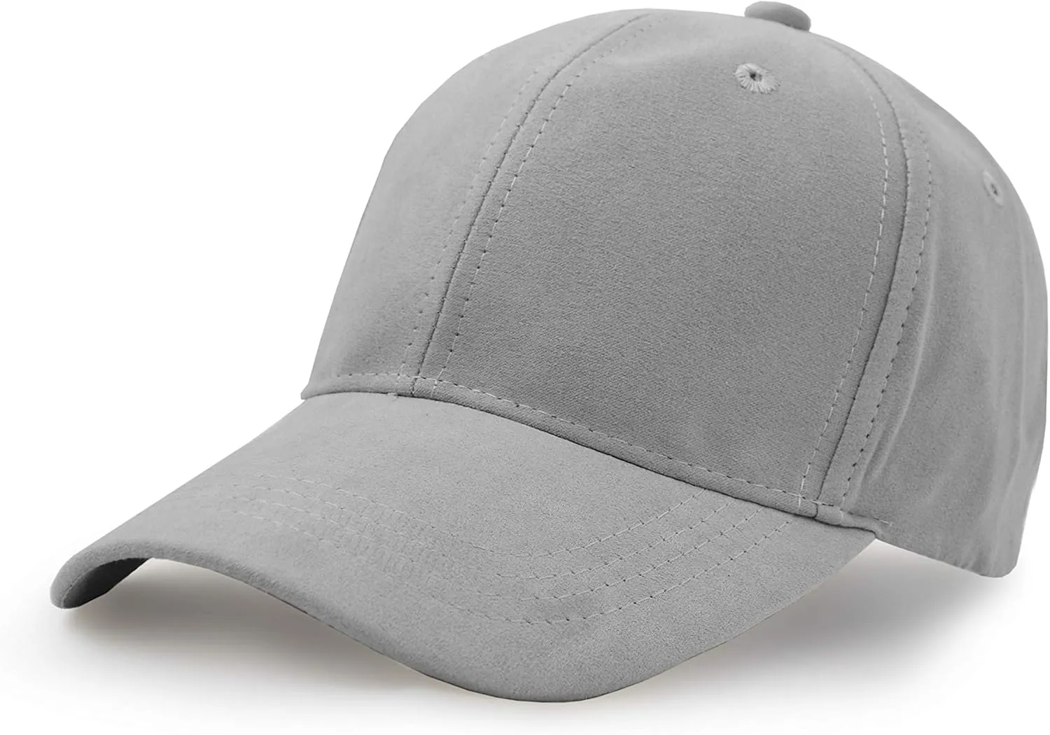 UltraKey Suede Baseball Cap, Unisex Faux Suede Leather Classic Adjustable Plain Hat Baseball Cap