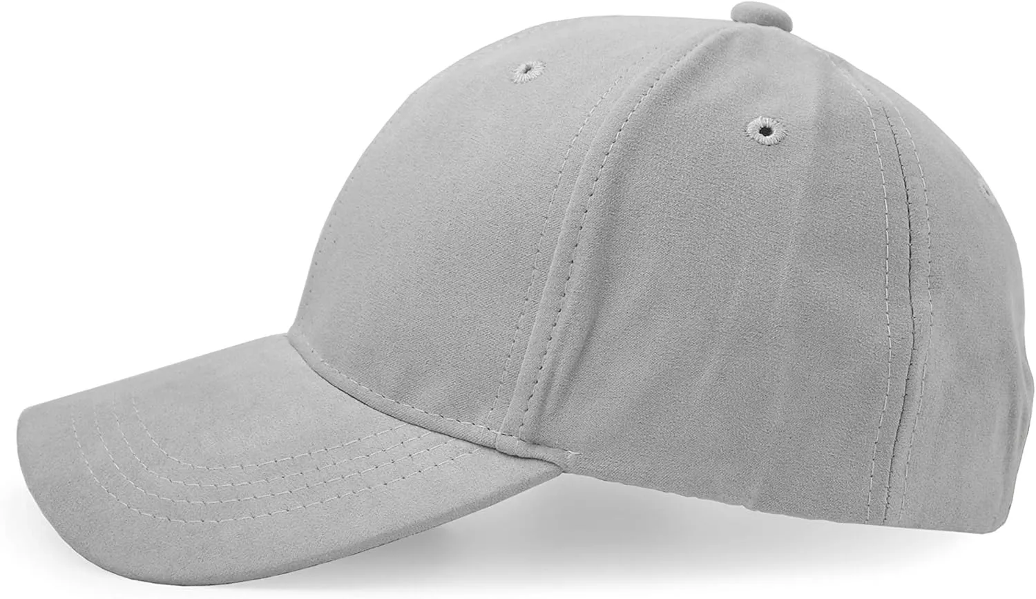 UltraKey Suede Baseball Cap, Unisex Faux Suede Leather Classic Adjustable Plain Hat Baseball Cap