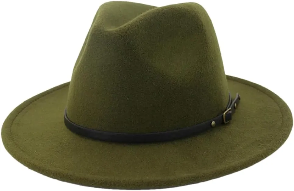 Unisex Fedora Hat Vintage Felted Jazz Top Hats Couple Trend Party Wedding Performance Cap