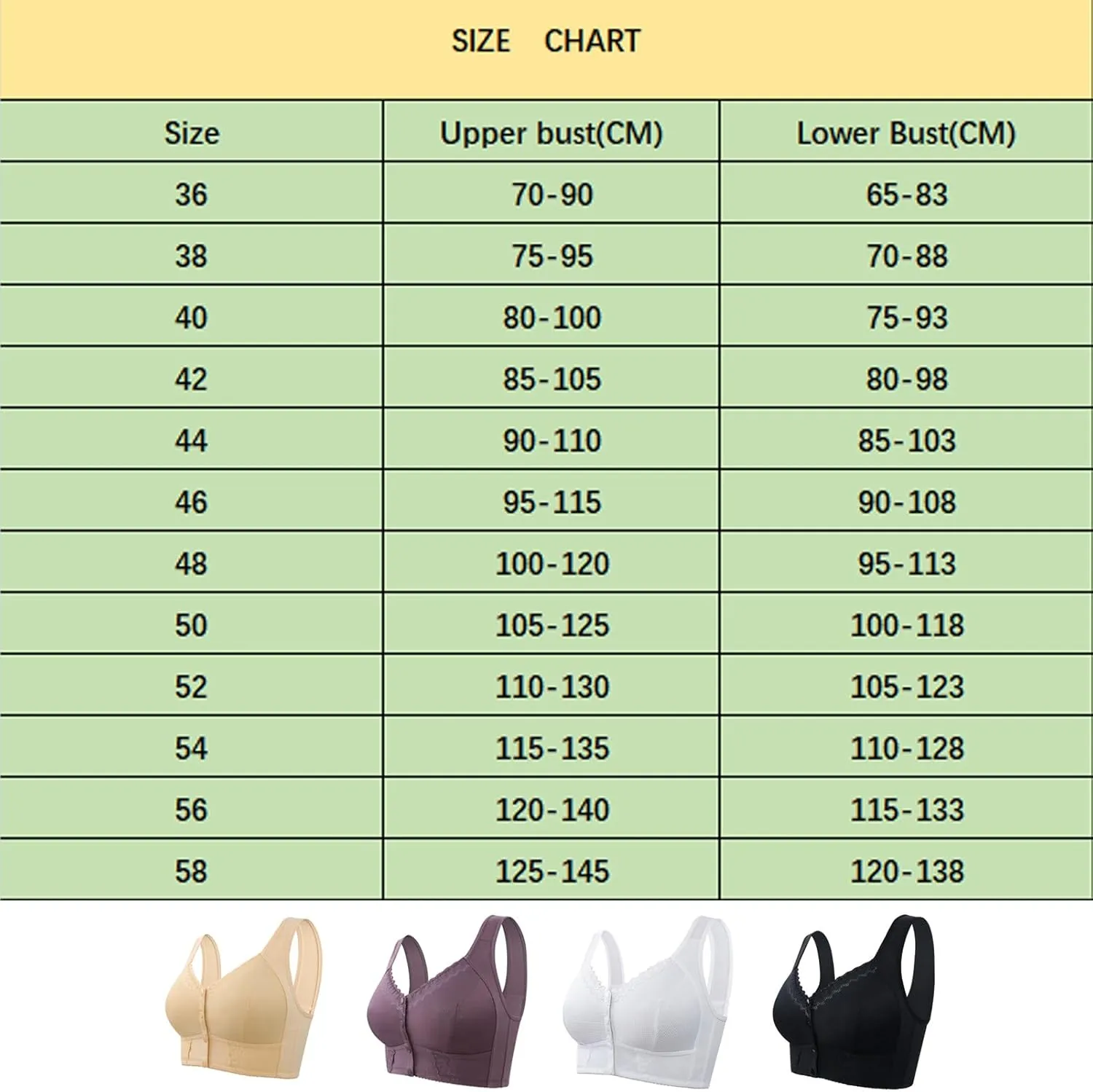 VIED Evybliss Bra, Moona Bra for Senior, Moona Bra - Front Closure Breathable Bra for Seniors