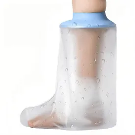 Waterproof Foot Cast Cover for Shower, Watertight Protector for Adults Foot, Ankle, Surgery, Wounds & Burns  Cast Bag for Foot and Ankle Showering, Reusable & Durable